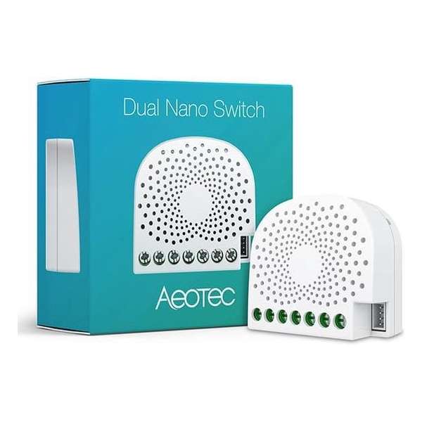 Aeotec Schakelaar Z-Wave Plus Inbouw Dual Nano Switch