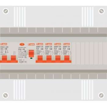 1 fase uitbreidingskast met 4 licht groepen