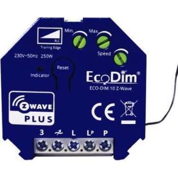 Z-Wave Smart led inbouwdimmer module fase afsnijding, 250 Watt - Ecodim