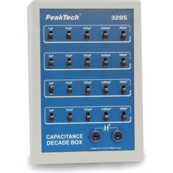 PeakTech 3285 Capaciteit Decade Box met schuifschakelaar ~ 100 pF ... 11,111 µF