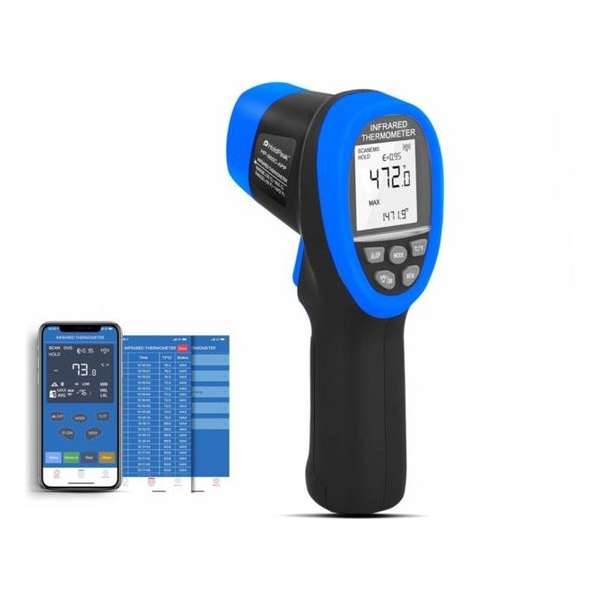 Infrarood thermometer -50 +800°C BLUETOOTH / APP