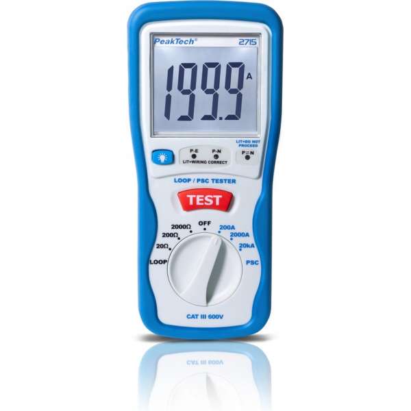 PeakTech® 2715: Digitale lus / PSC-tester