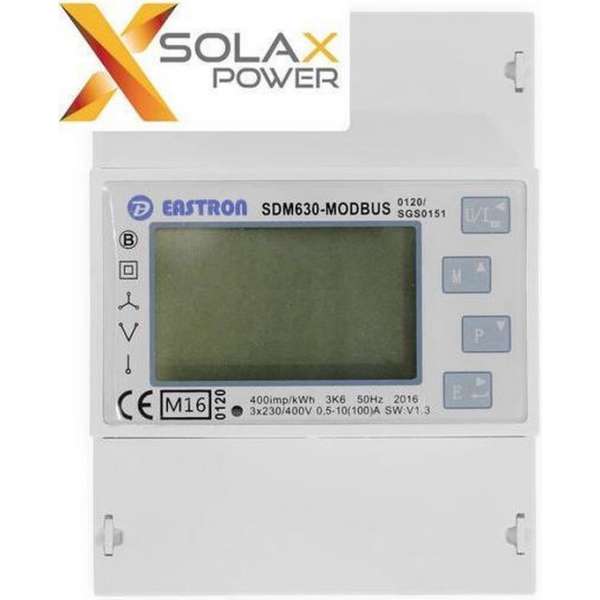 SDM630-Modbus voor Solax Omvormers