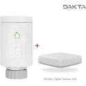 Dakta® Slimme radiatorkop | Incl. gateway | Werkt met Alexa | Draadloos | Aansturen via app | Thermostaat | Smart knop