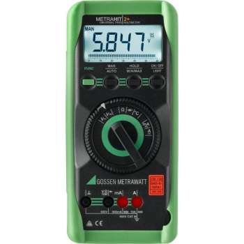 Gossen Metrawatt METRAHIT 2+ Multimeter Kalibratie (DAkkS) Digitaal CAT III 600 V Weergave (counts): 6000