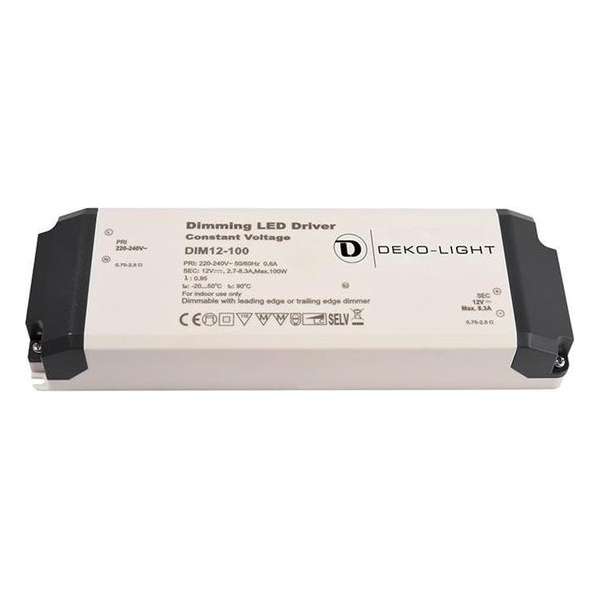 Deko-Light Dimmable CV Power Supply 12V 100W