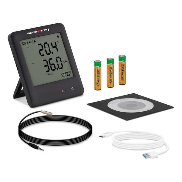 Steinberg Datalogger - LCD - -30 tot +60 ° C - 0 tot 100% RV - 1 externe sensor