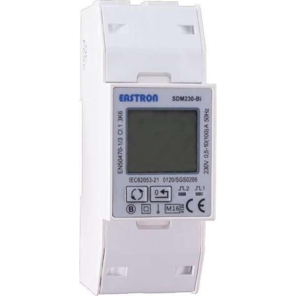 1 fase LCD modulaire kWh meter 100A Multirate