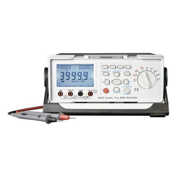 VOLTCRAFT VC650BT Bench multimeter Digitaal CAT II 600 V Weergave (counts): 40000