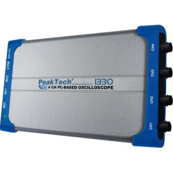 PeakTech 1330 100 MHz / 4-CH, 1 GSa / s pc-gebaseerde oscilloscoop met USB, LAN