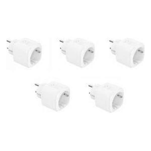 5-PACK SMART PLUG/ SLIMME STEKKER [SCHUKO, 16A, TUYA/ AMAZON ALEXA/GOOGLE ASSIST/IFTTT]