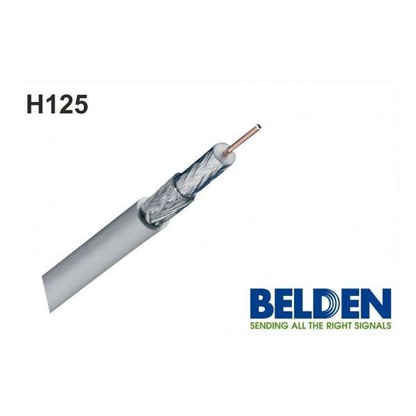 BELDEN H125 COAX 7MM 100 METER DOOS WIT PVC