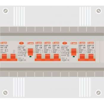 1 fase groepenkast met 5 licht groepen