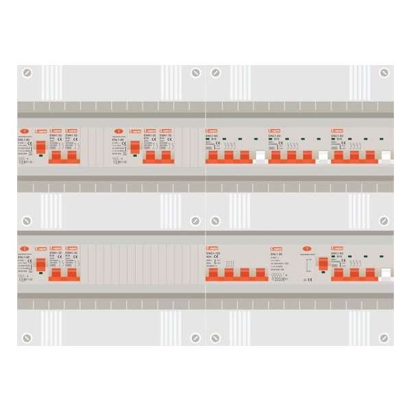 3 fase groepenkast met 6 licht groepen en 4 krachtgroepen