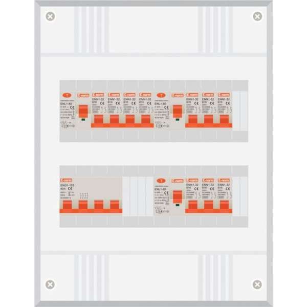 3 fase groepenkast met 10 licht groepen