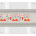 1 fase groepenkast met 4 licht groepen