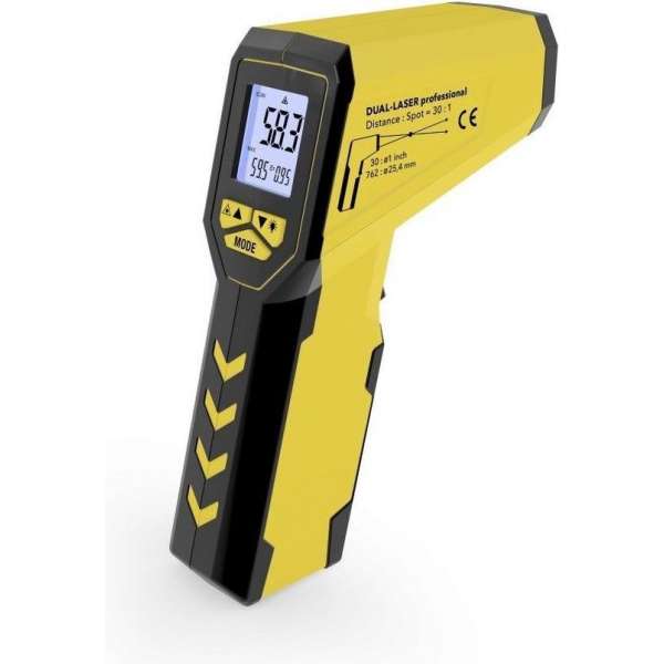 TROTEC Pyrometer / Infrarood-Thermometer TP7 multipunt laser