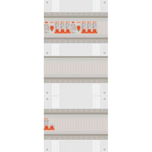 1 fase groepenkast met 6 licht groepen