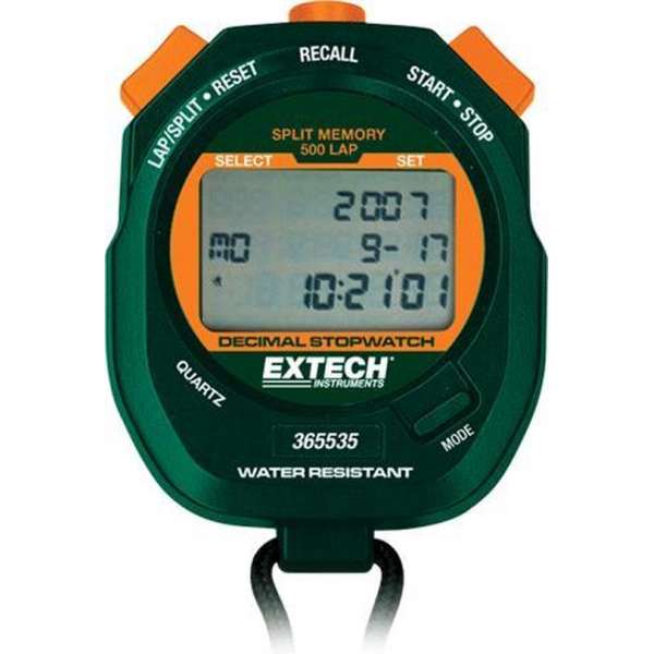 EXTECH 365535: Decimalstopwatch/Klok