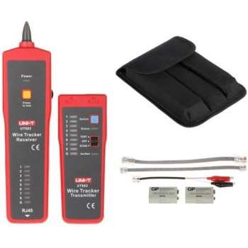 UNI-T UT682 kabelzoeker en kabeltester voor netwerkkabel, coax, telefoonkabel en voedingskabels door de isolatie