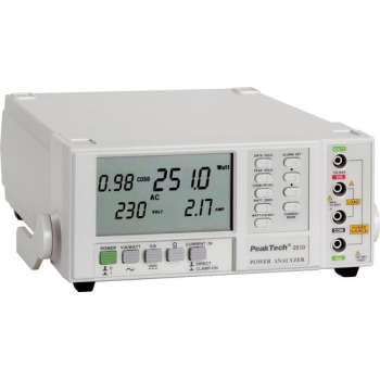 PeakTech 2510 Power analyzer met RS-232 C-interface met een resolutie van 0,1 W