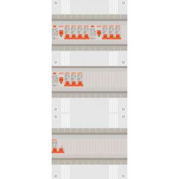 1 fase groepenkast met 10 licht groepen