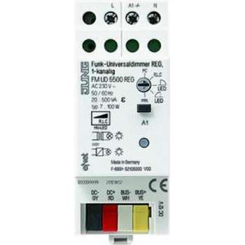 Jung E-Net VERKEERSWIT RAL9016 INCL-MONTAGESET DIMMER 1KAN DIN FMUD5500REG