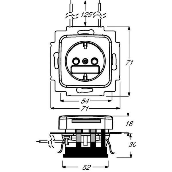 ABB Busch-Jaeger Contactdoos inbouw 2013-0-5290