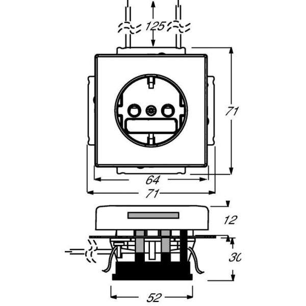 ABB Busch-JaegerFuture/SoloWandcontactdoos (schakelmateriaal)2013-0-5294