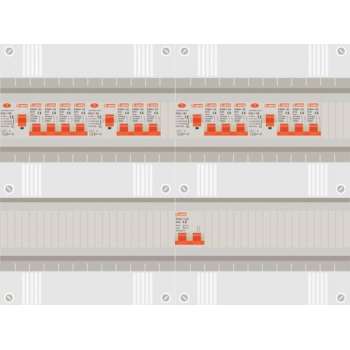 1 fase groepenkast met 13 licht groepen