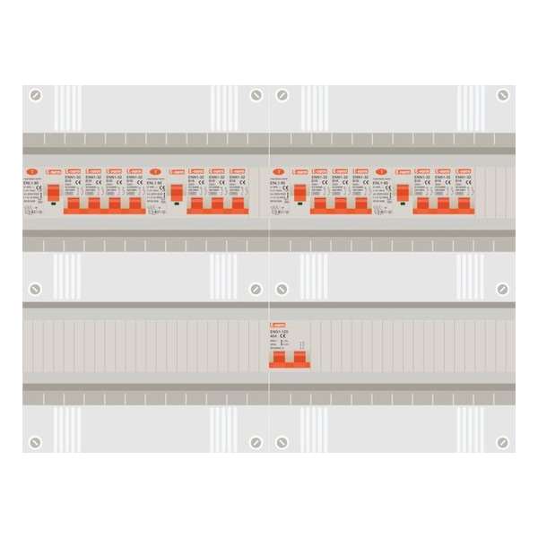 1 fase groepenkast met 13 licht groepen