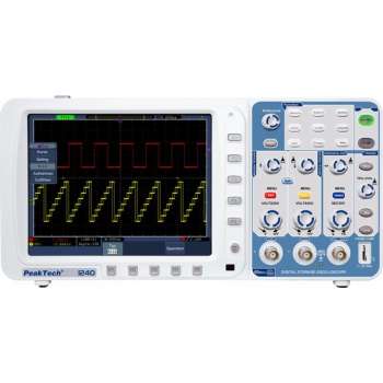 Peaktech 1240: 60 MHz / 2 CH, 500 MSa / s, digitale opslag oscilloscoop