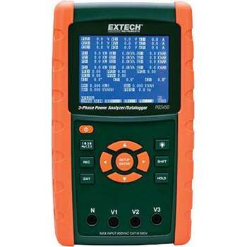 EXTECH PQ3450: 3-fase Power Analyzer/Datalogger