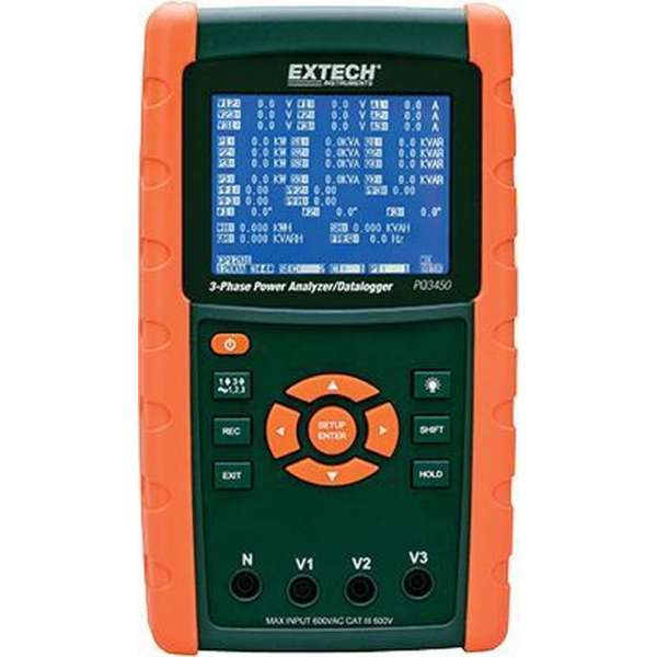 EXTECH PQ3450: 3-fase Power Analyzer/Datalogger