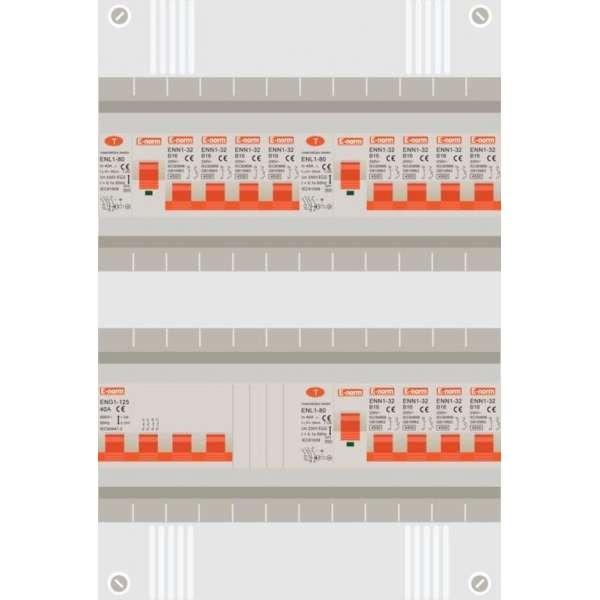 3 fase groepenkast met 12 licht groepen