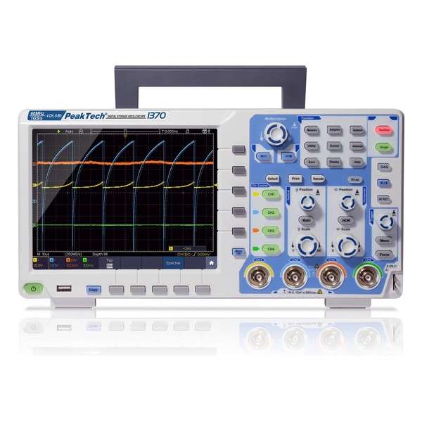 PeakTech 1370 60 MHz / 4 CH, 1 GS / s, "All-in-one" touchscreen-oscilloscoop