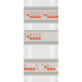 3 fase groepenkast met 12 licht groepen en 1 krachtgroep