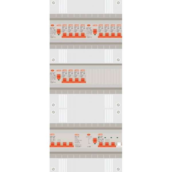 3 fase groepenkast met 12 licht groepen en 1 krachtgroep