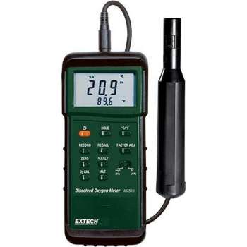 EXTECH 407510: Heavy Duty Dissolved Oxygen Meter met pc-interface