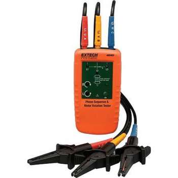 EXTECH 480403: Motorrotatie en 3-fase tester