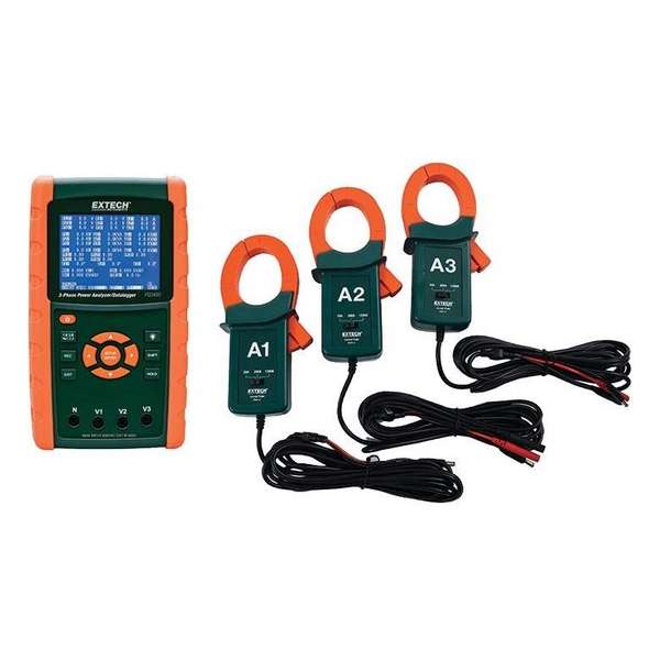 EXTECH PQ3450-12: 1200A Datalogging Power Analyzer Kit