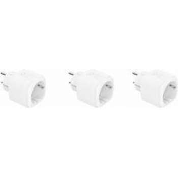 3-PACK  SMART PLUG/ SLIMME STEKKER [SCHUKO, 16A, TUYA/ AMAZON ALEXA/GOOGLE ASSIST/IFTTT]