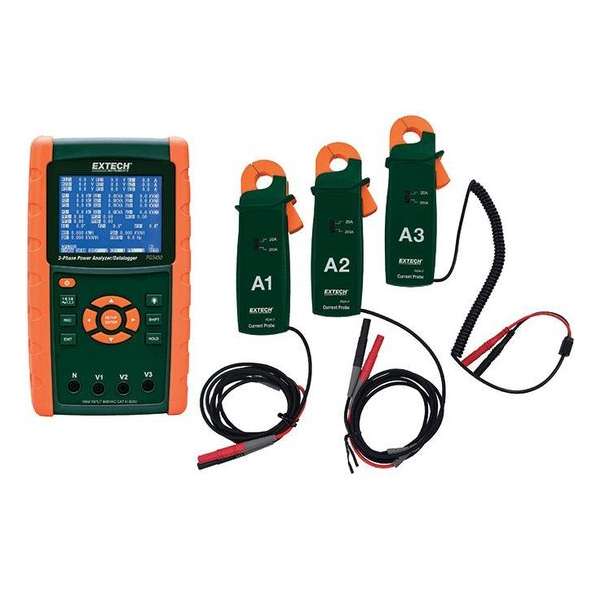 EXTECH PQ3450-2: 200A Datalogging Power Analyzer Kit