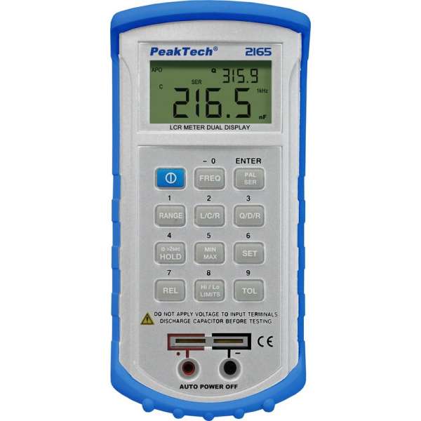 PeakTech 2165 "Digitale LCR-meter, 120 Hz - 1 kHz met USB