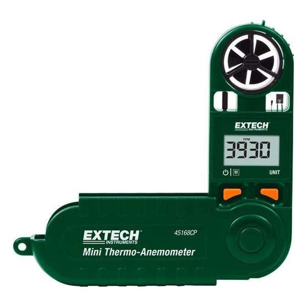 EXTECH 45168CP: Mini Thermo-Anemometer  met  ingebouwd kompas