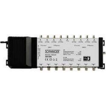 Schwaiger SEW4098 Satelliet multiswitch Ingangen (satelliet): 9 (8 satelliet / 1 terrestrisch) Aantal gebruikers: 8