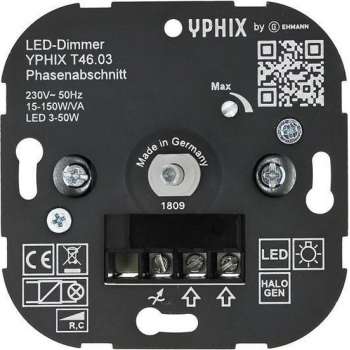 LED dimmer 3-50W inbouw 230V fase afsnijding