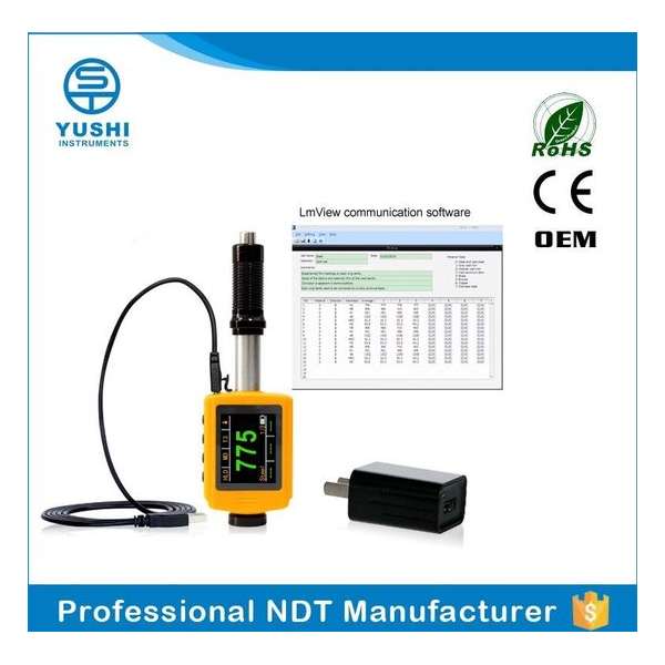 YUSHI LM330 Portable Leeb Hardness Tester digital color display hardness tester