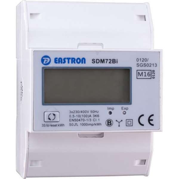 3 fase LCD modulaire kWh meter 100A Multirate