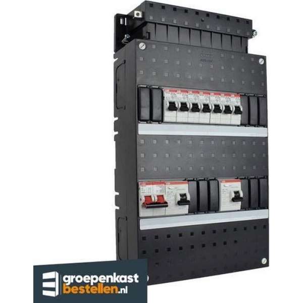 ABB groepenkast 1 fase met 7 groepen en afmetingen 330x220 mm